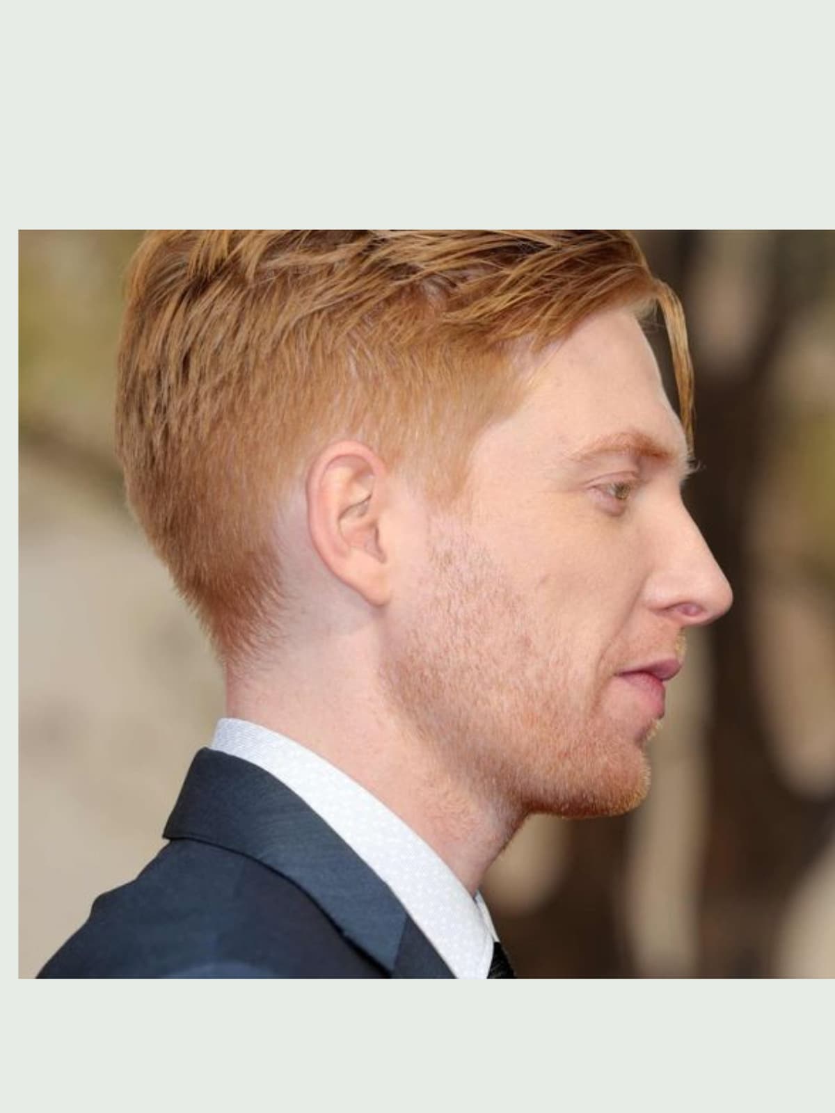 Domhnall Gleeson side portrait
