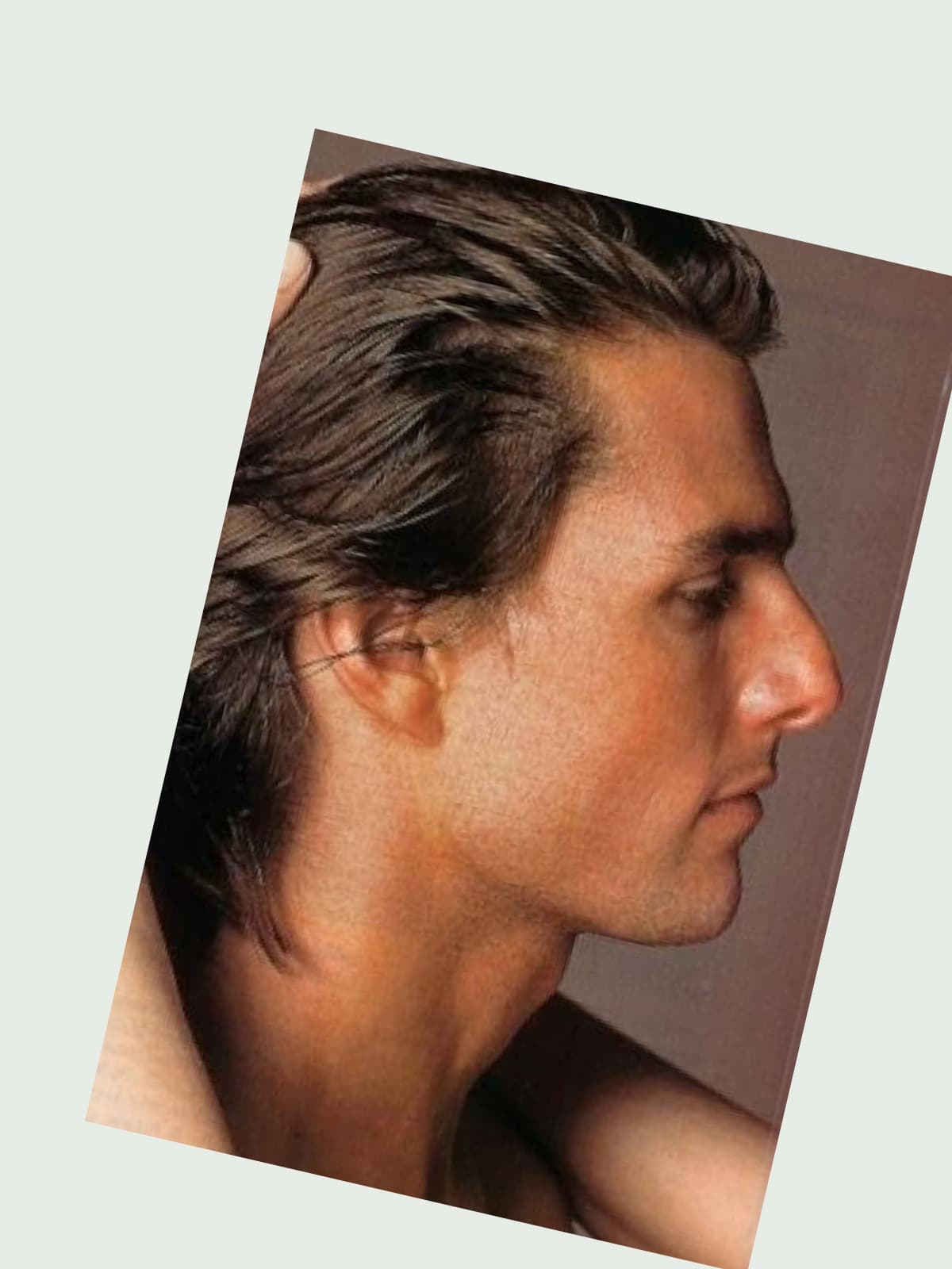 Tom Cruise side portrait