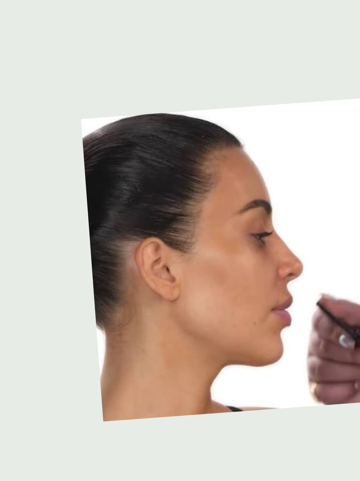 Kim Kardashian side portrait