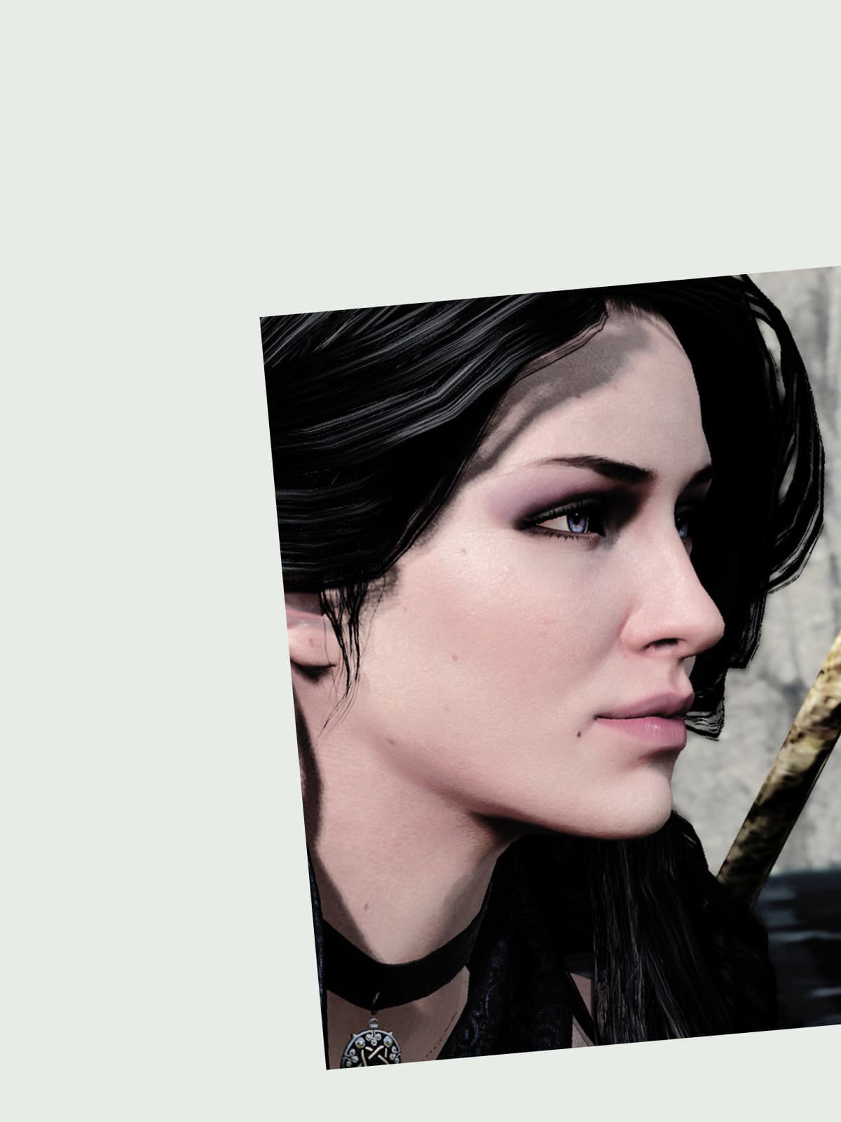 Yennefer of Vengerberg (The Witcher) side portrait