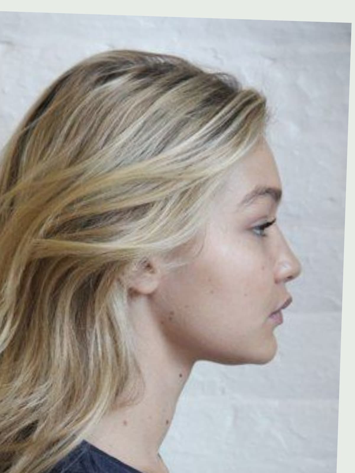 Gigi Hadid side portrait
