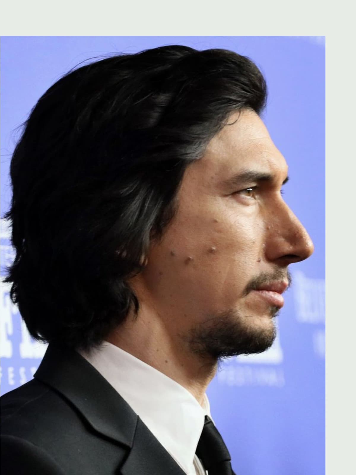 Adam Driver side portrait