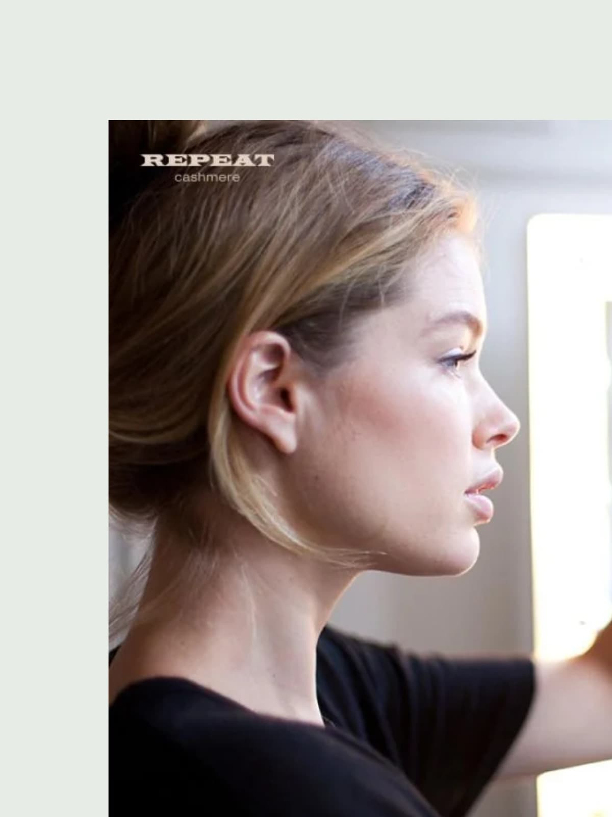 Doutzen Kroes side portrait