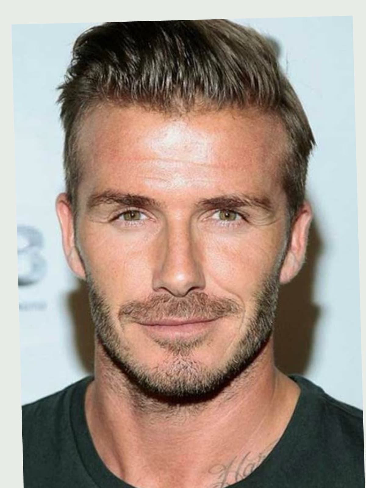 David Beckham front portrait