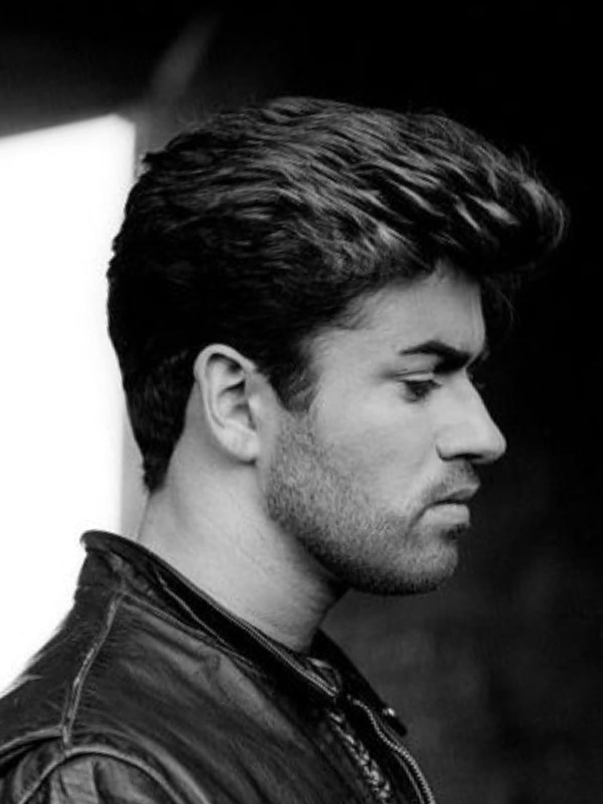 George Michael side portrait