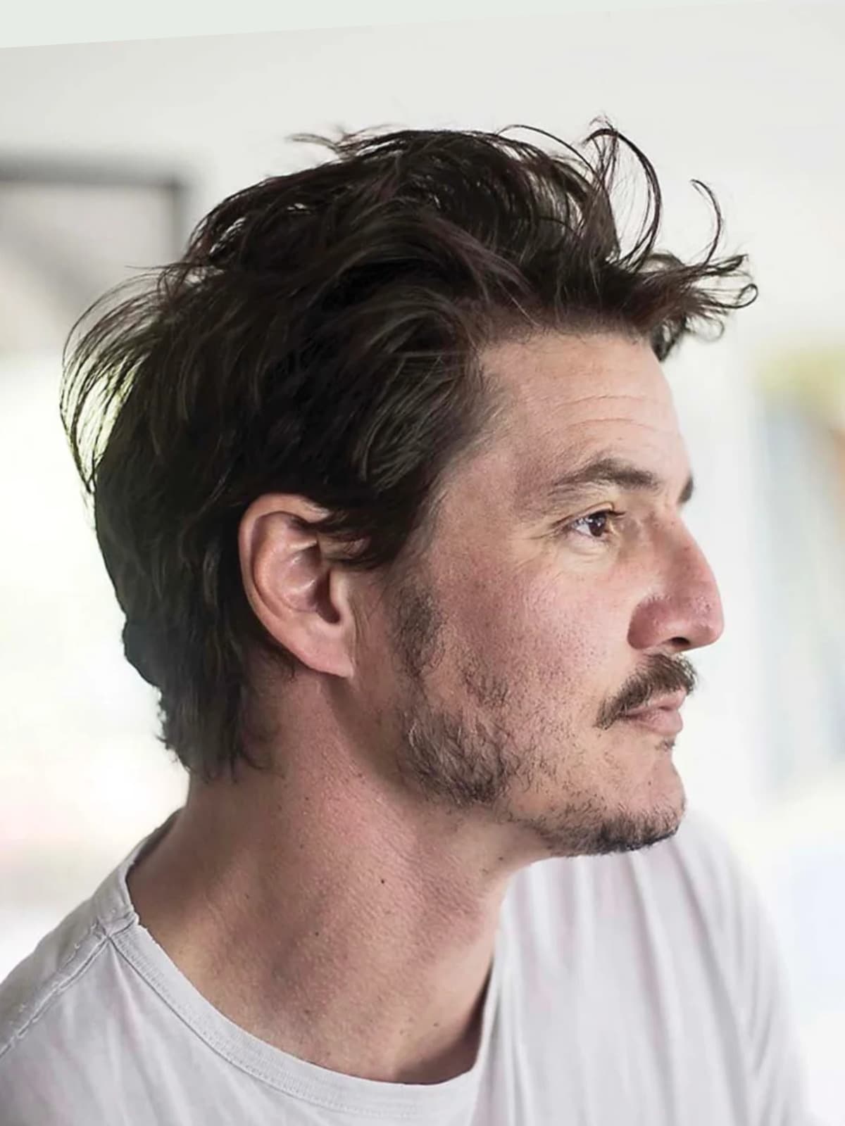 Pedro Pascal side portrait