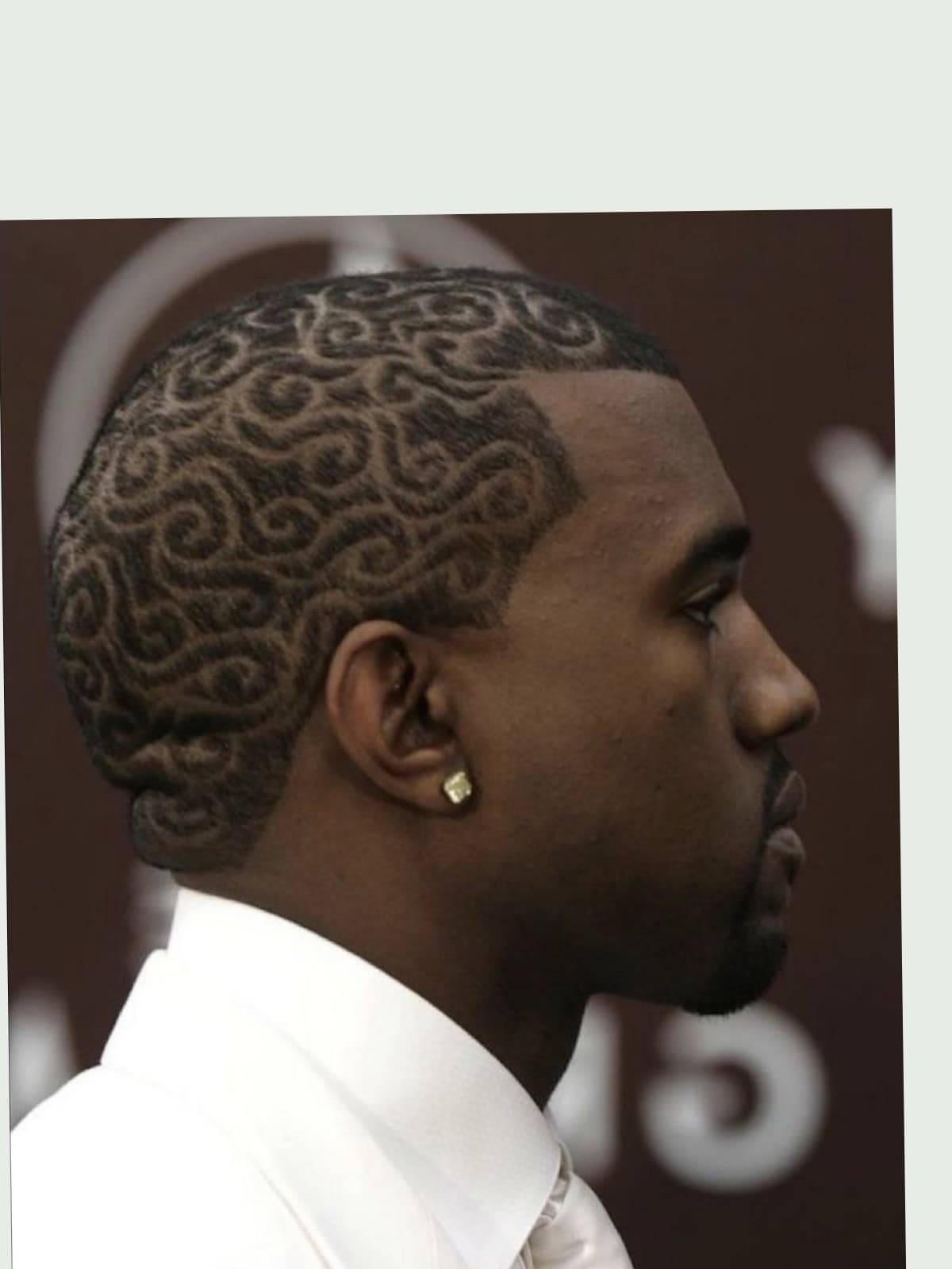 Kanye West side portrait