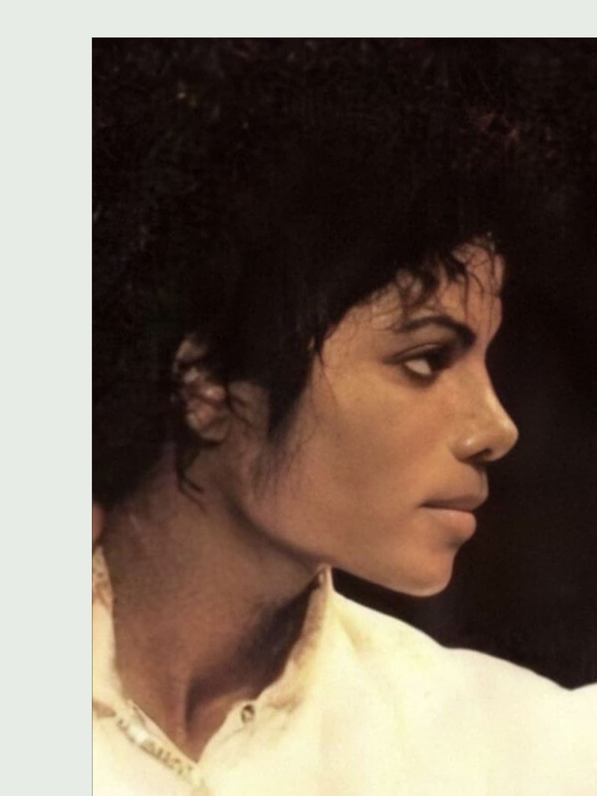 Michael Jackson side portrait