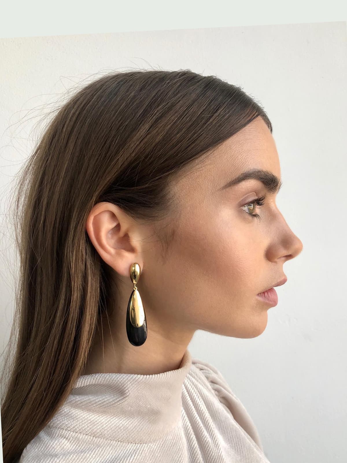 Lily Collins side portrait