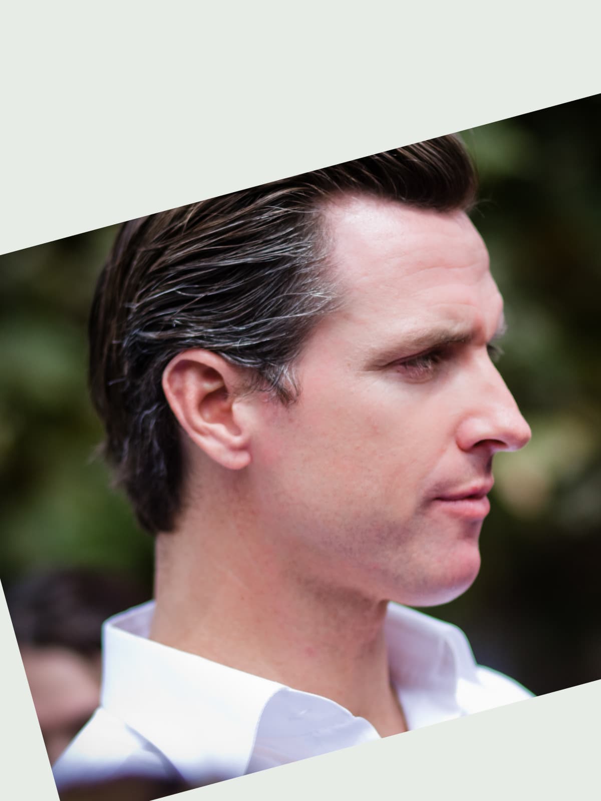 Gavin Newsom side portrait