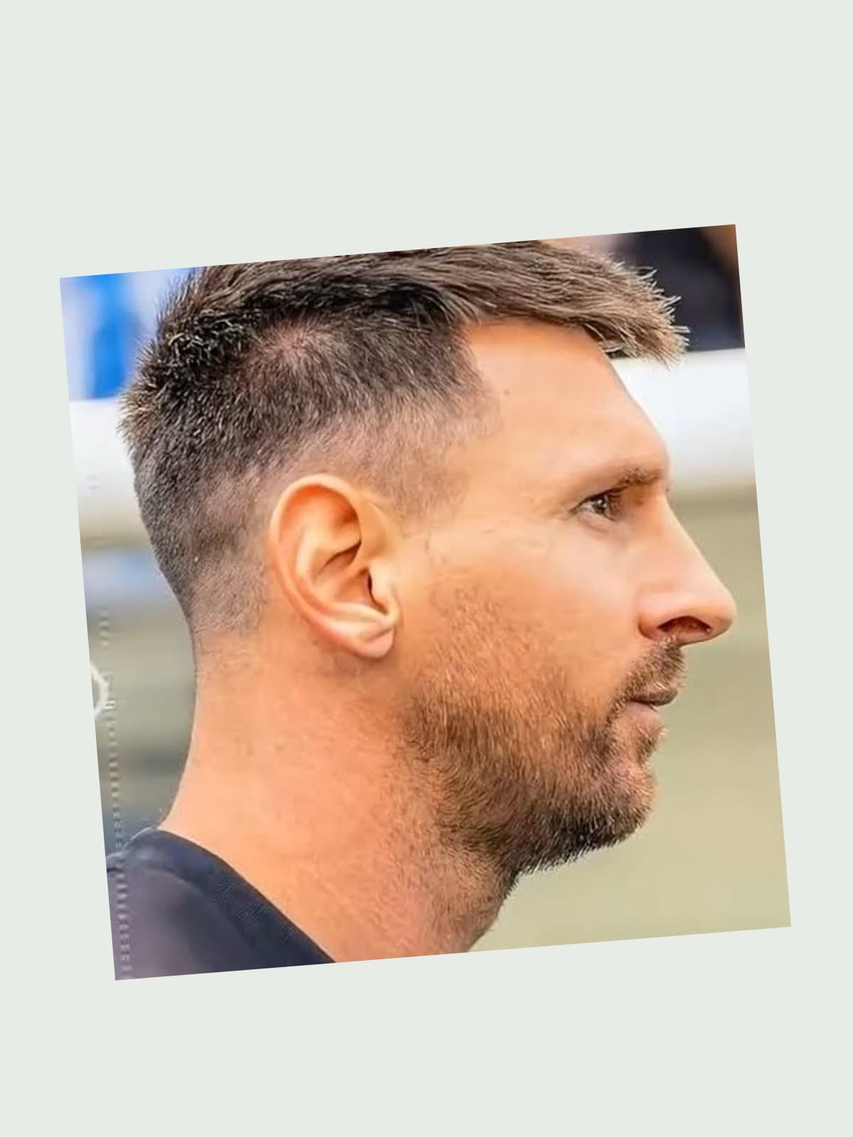 Lionel Messi side portrait