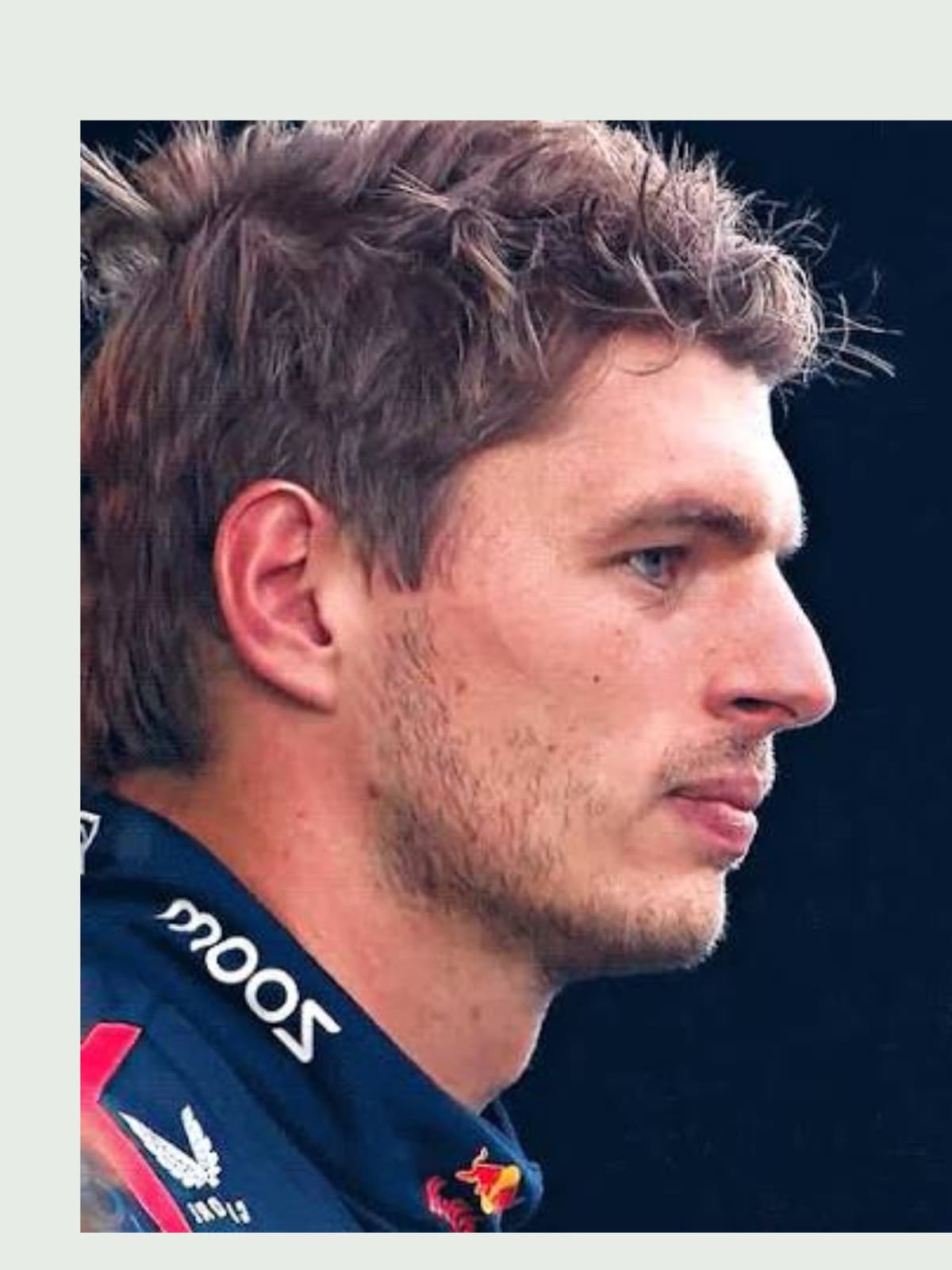 Max Verstappen side portrait
