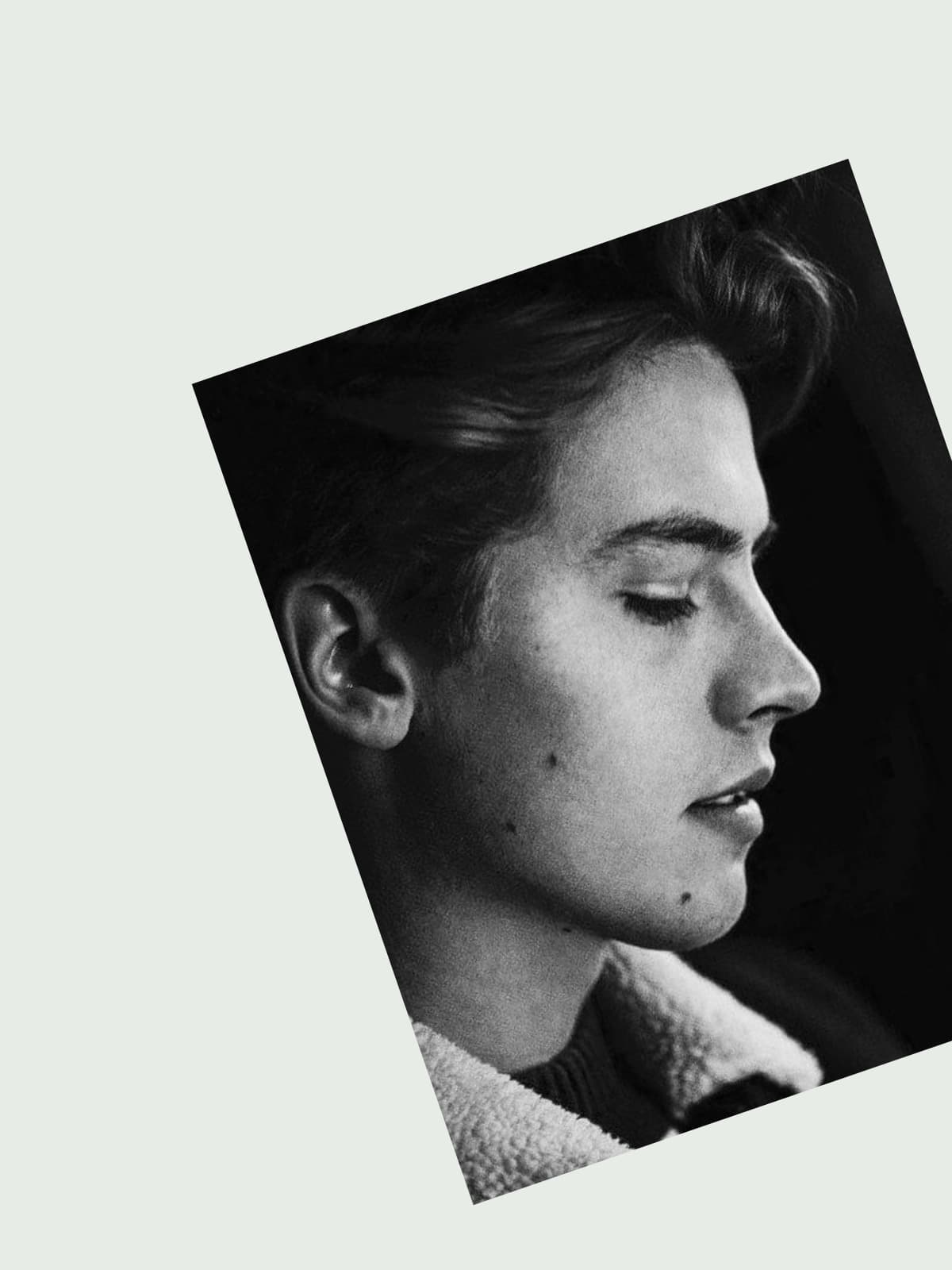 Cole Sprouse side portrait