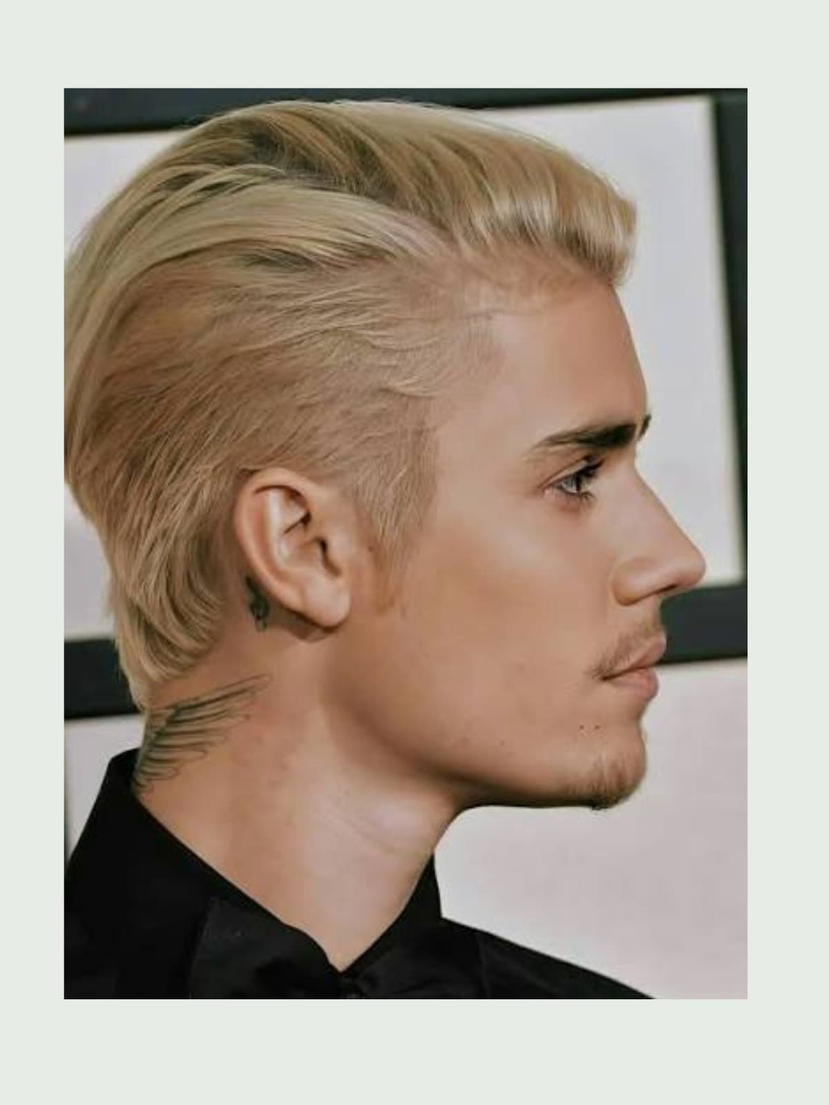 Justin Bieber side portrait