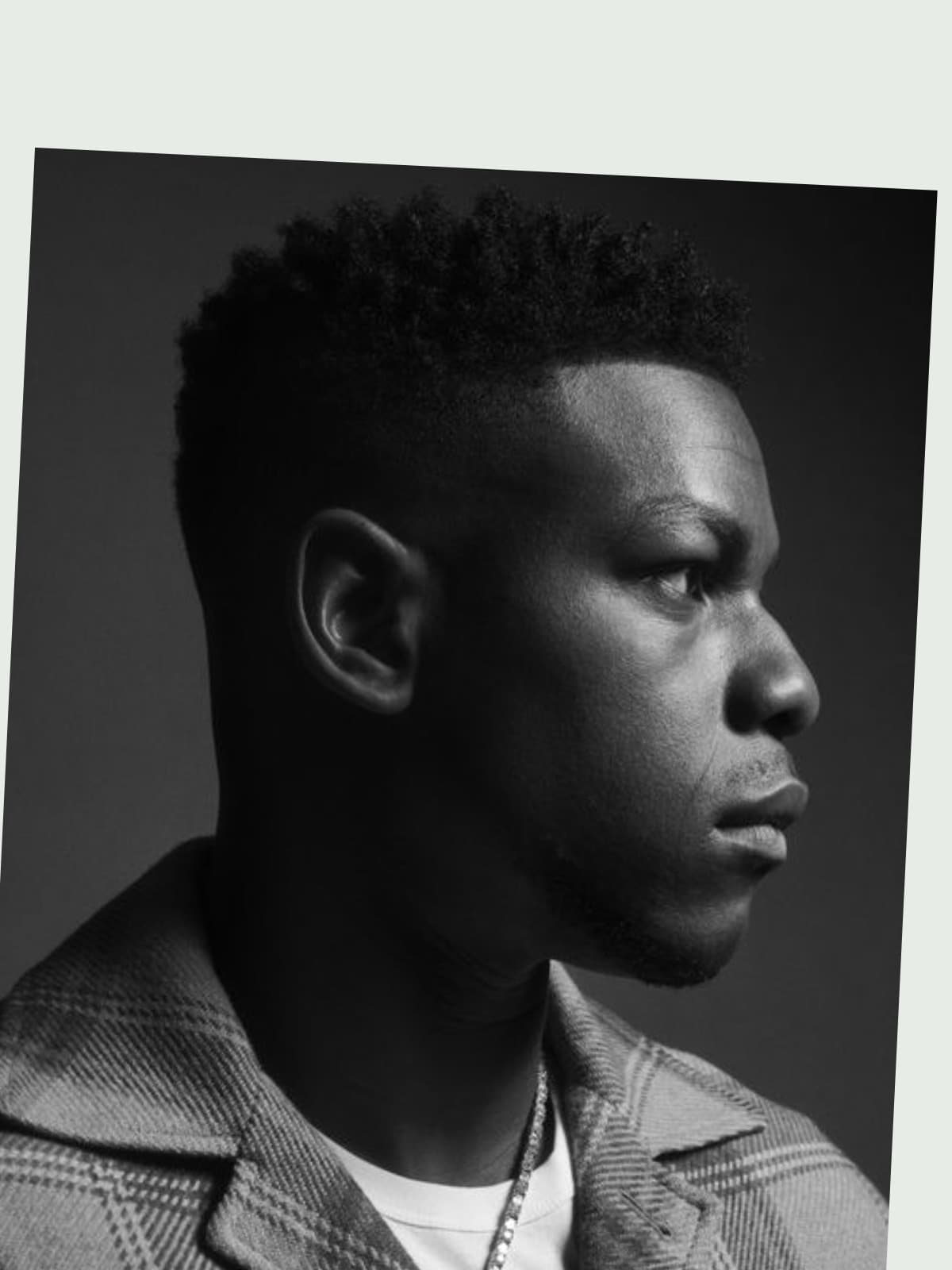 John Boyega side portrait