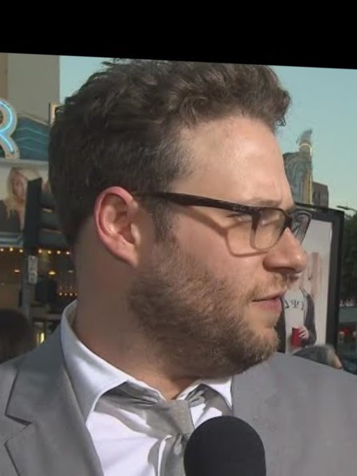 Seth Rogen side portrait