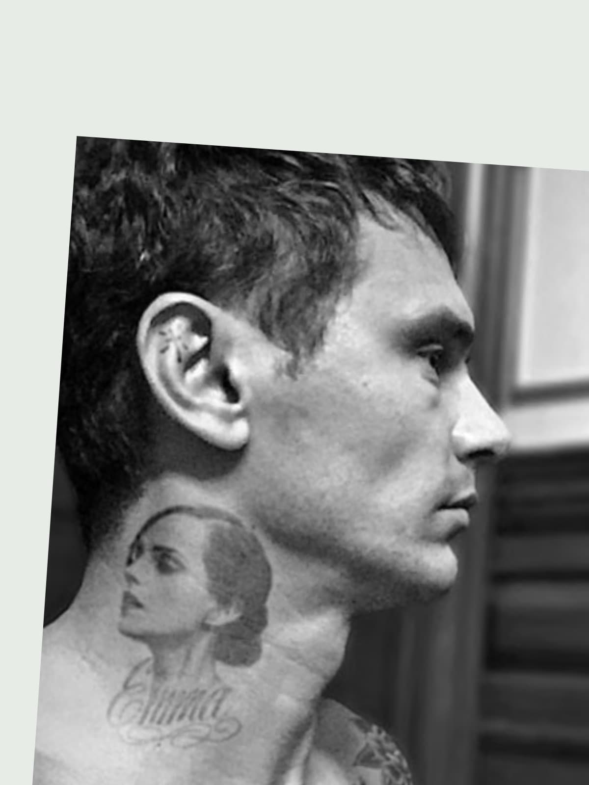 James Franco side portrait