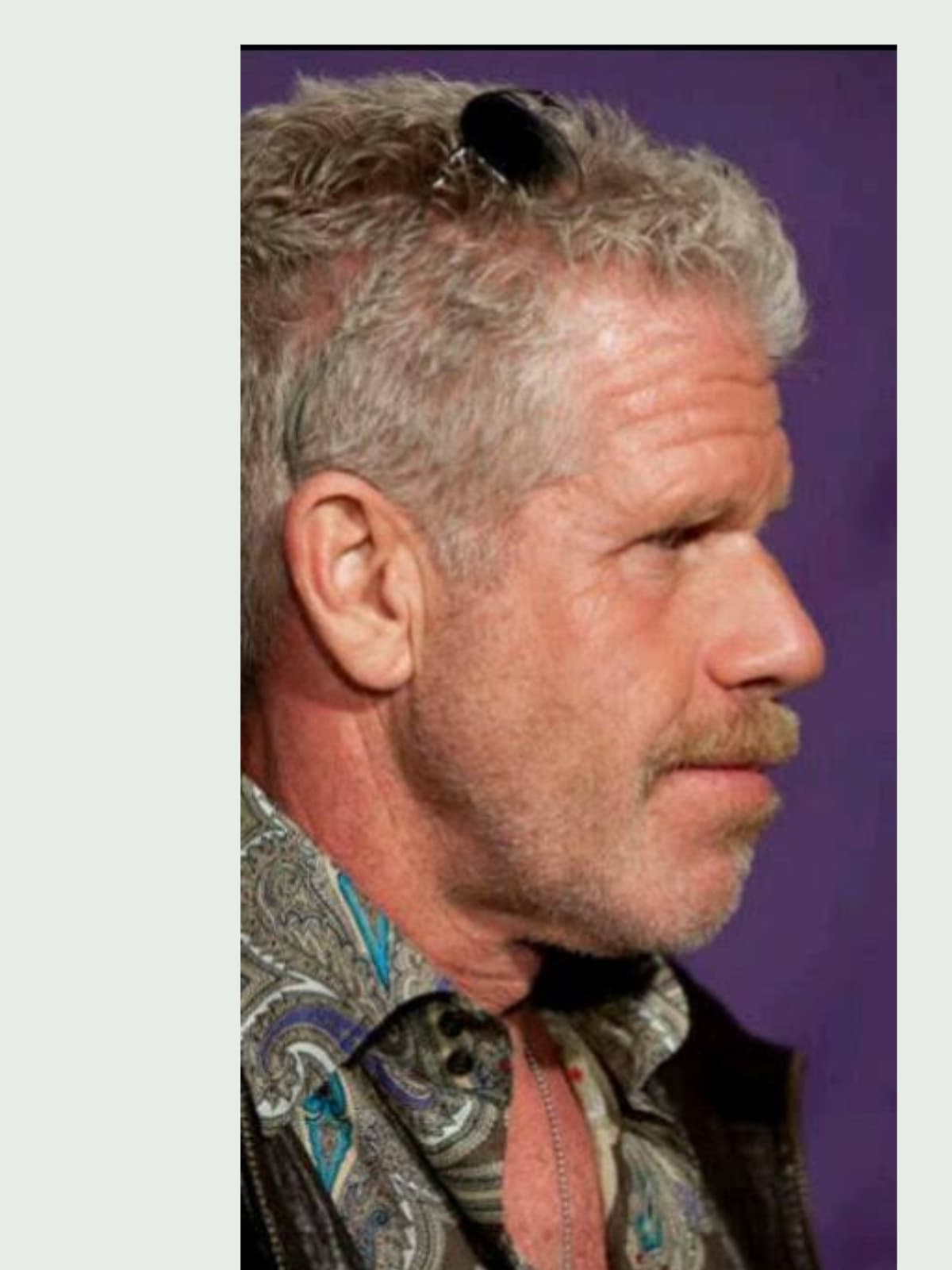 Ron Perlman side portrait