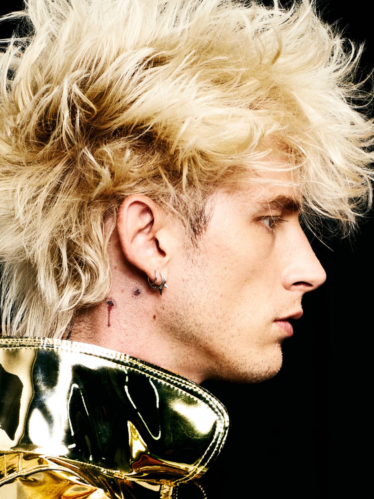 Machine Gun Kelly side portrait