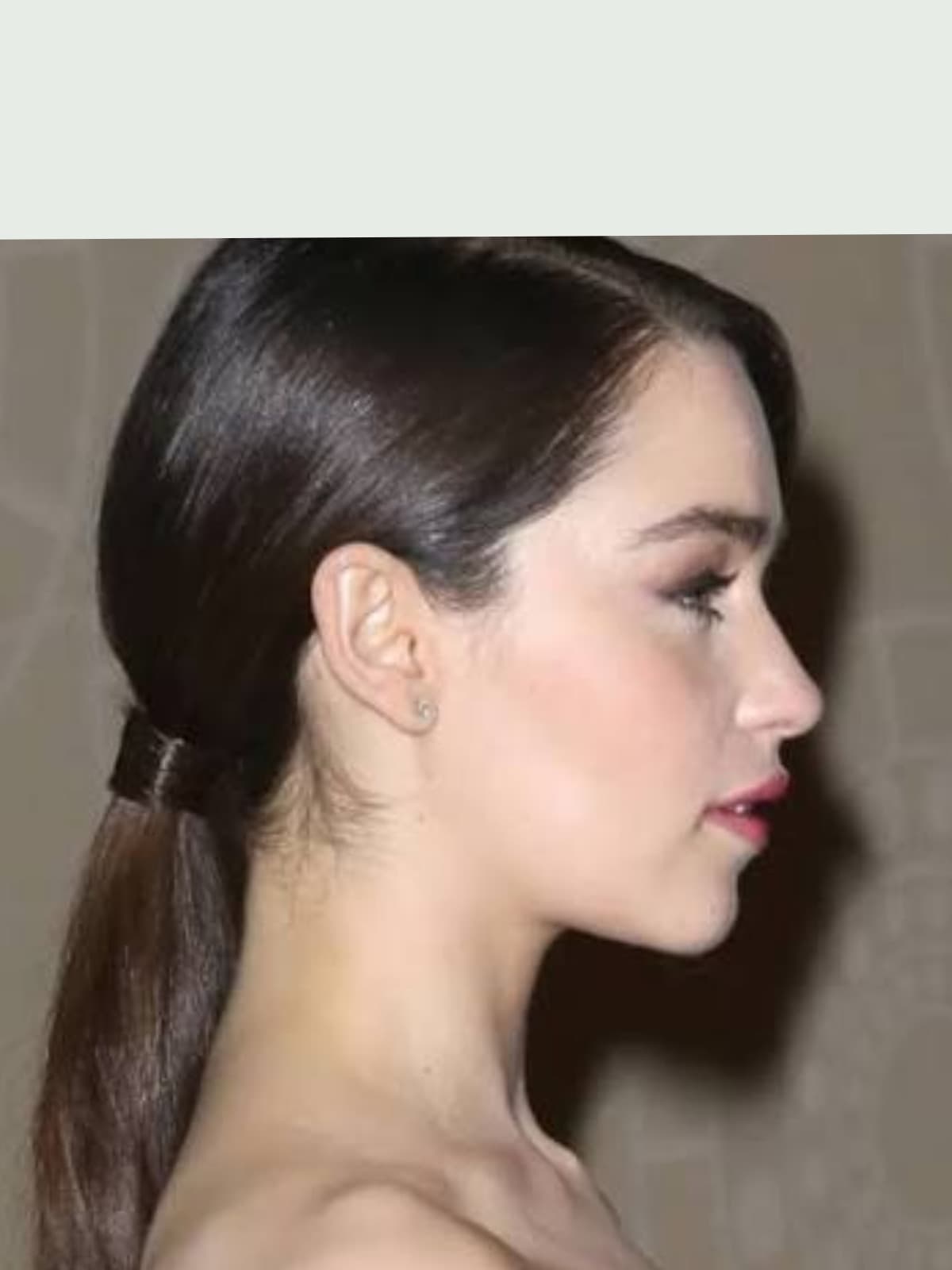 Emilia Clarke side portrait