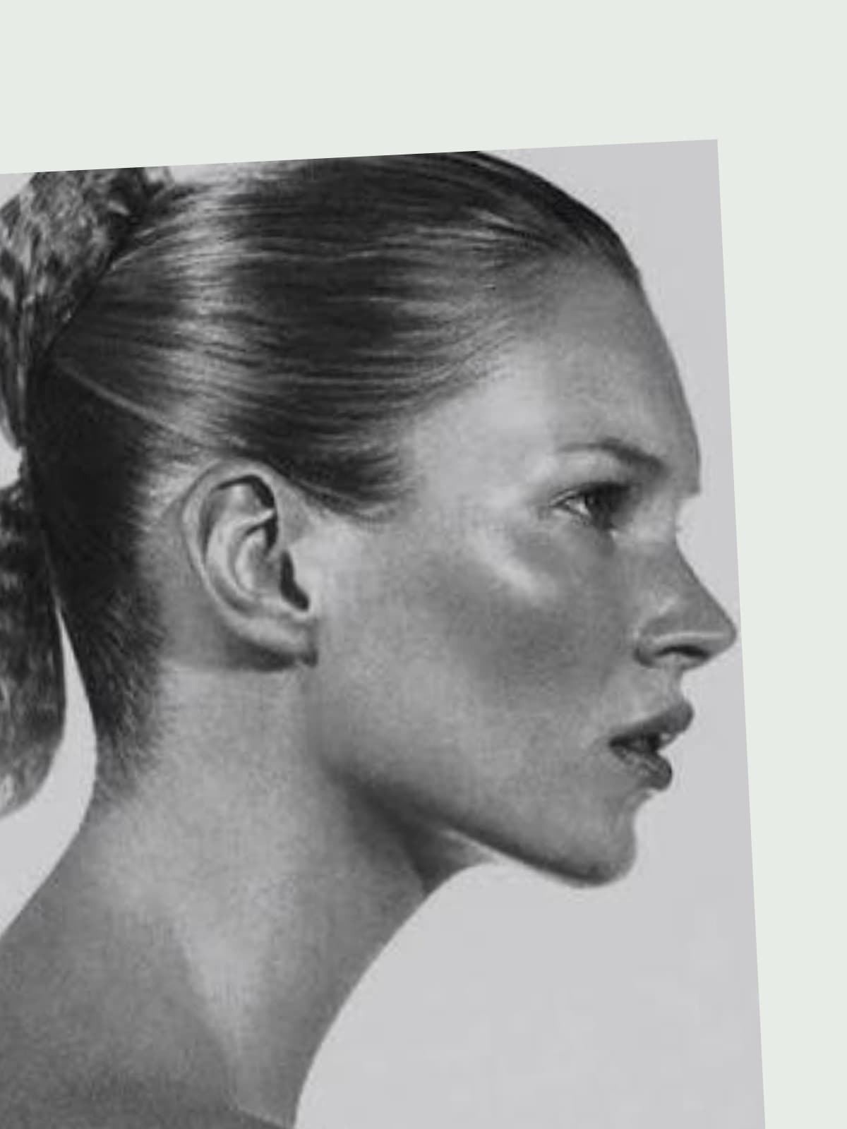 Kate Moss side portrait