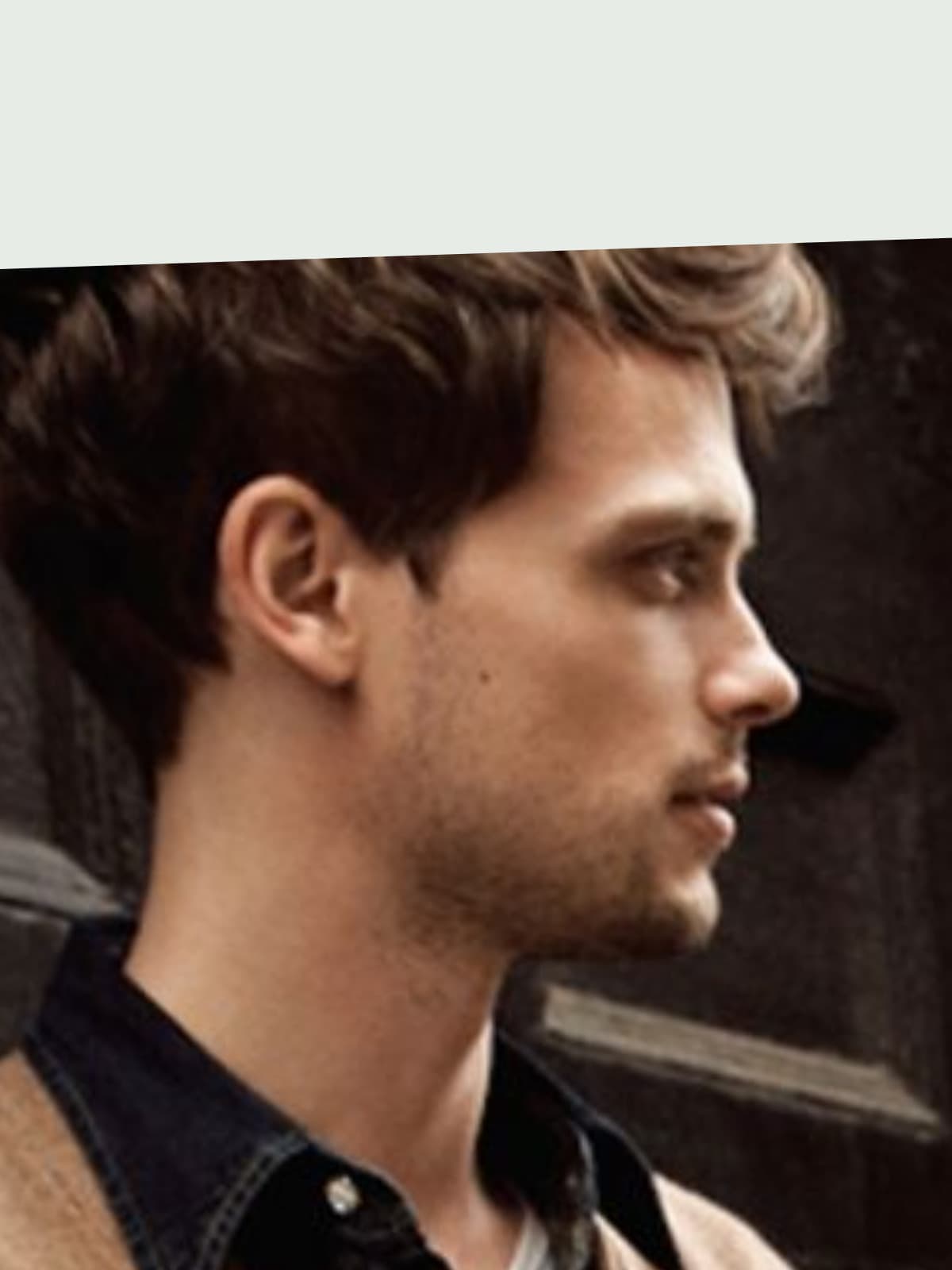 Matthew Gray Gubler side portrait