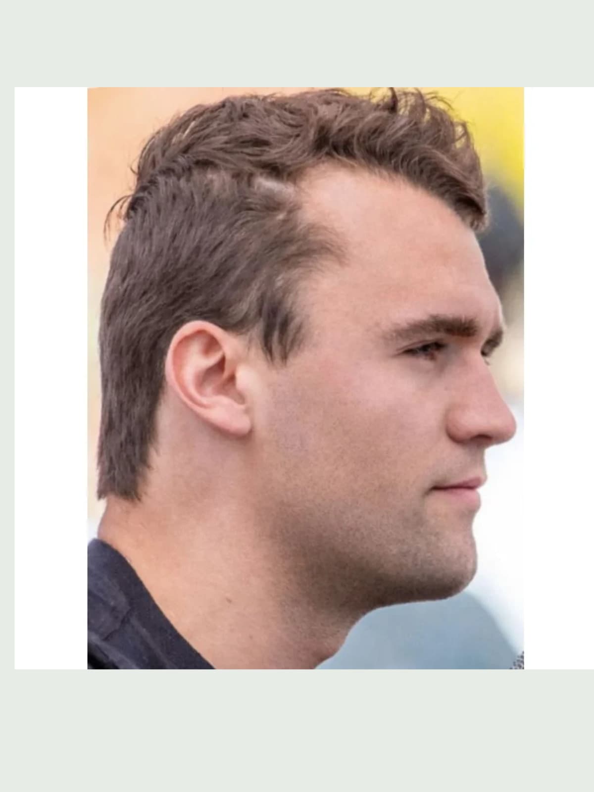 Charlie Kirk side portrait