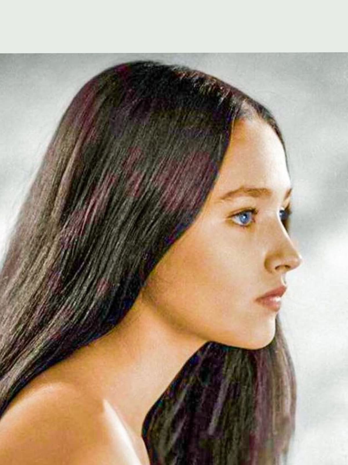 Olivia Hussey side portrait
