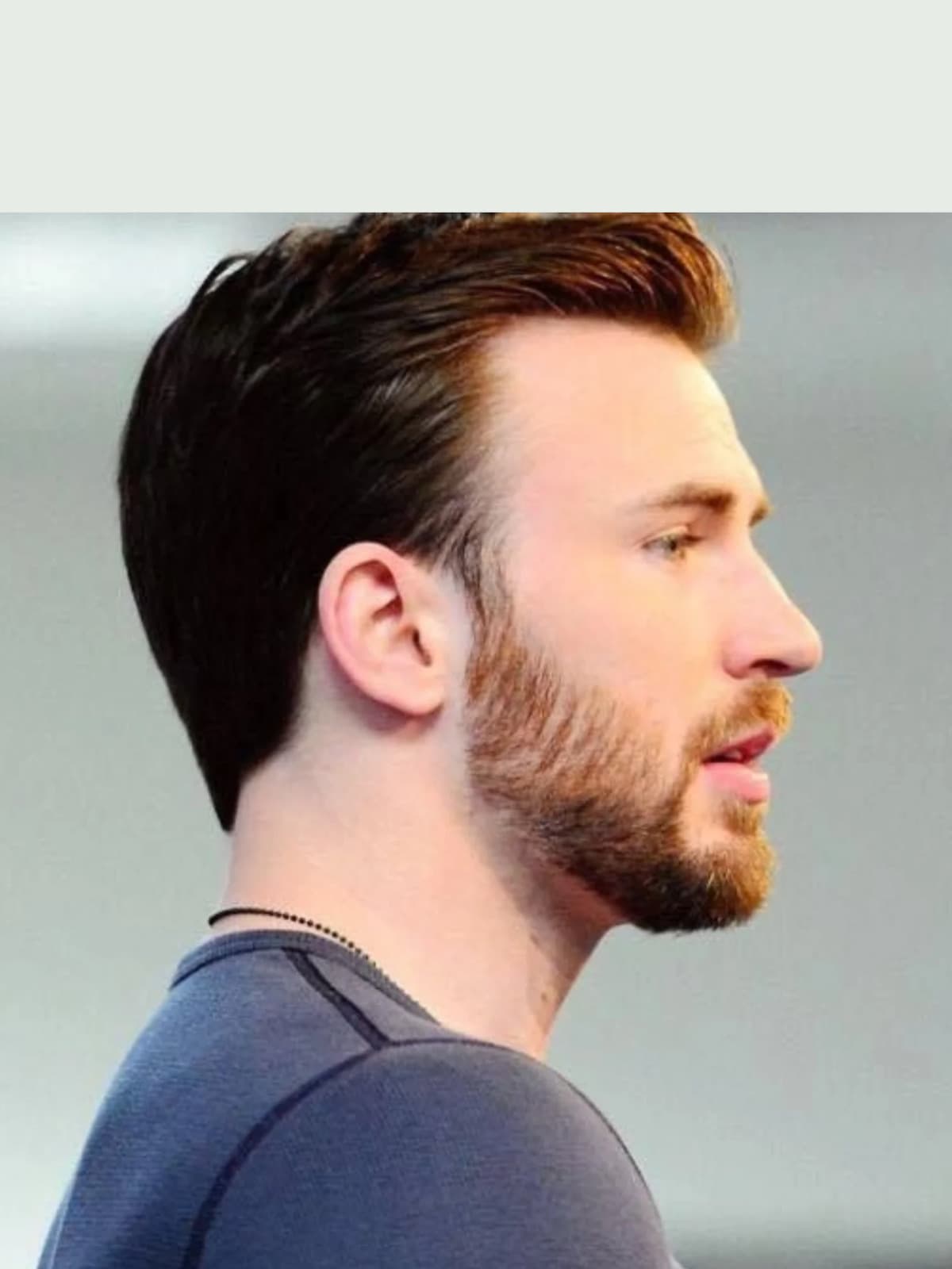 Chris Evans side portrait