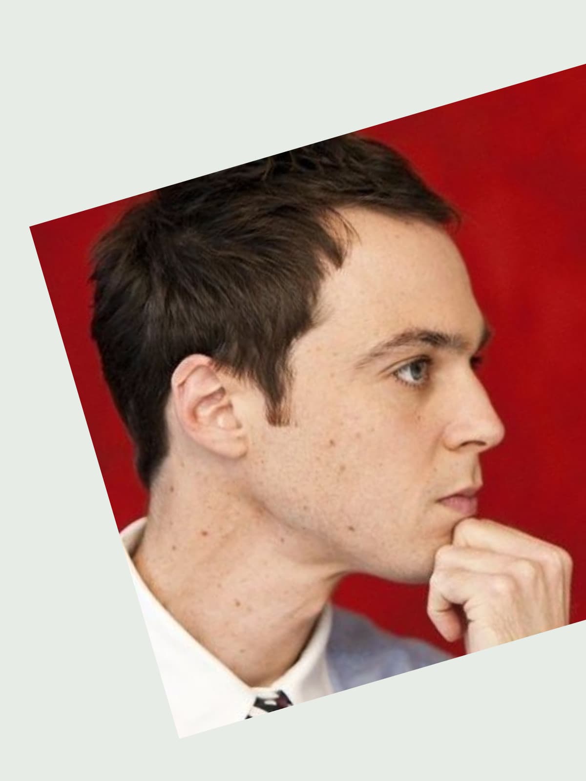 Jim Parsons side portrait