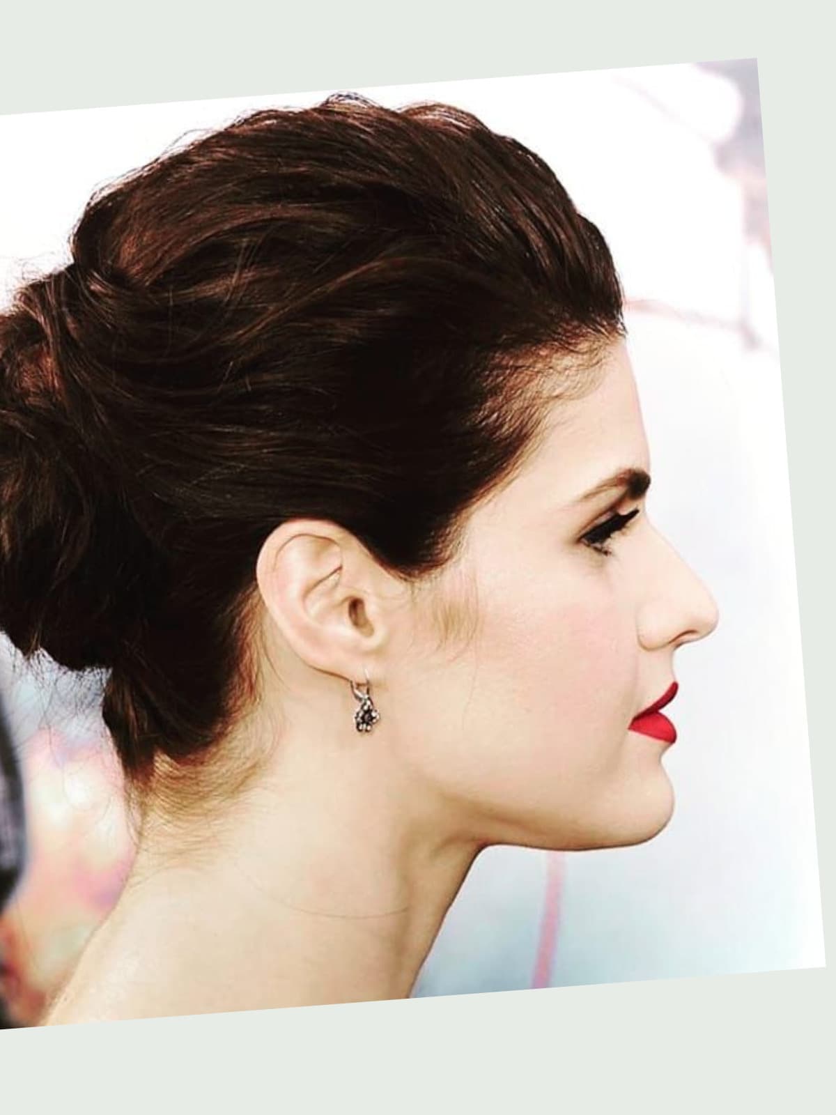 Alexandra Daddario side portrait