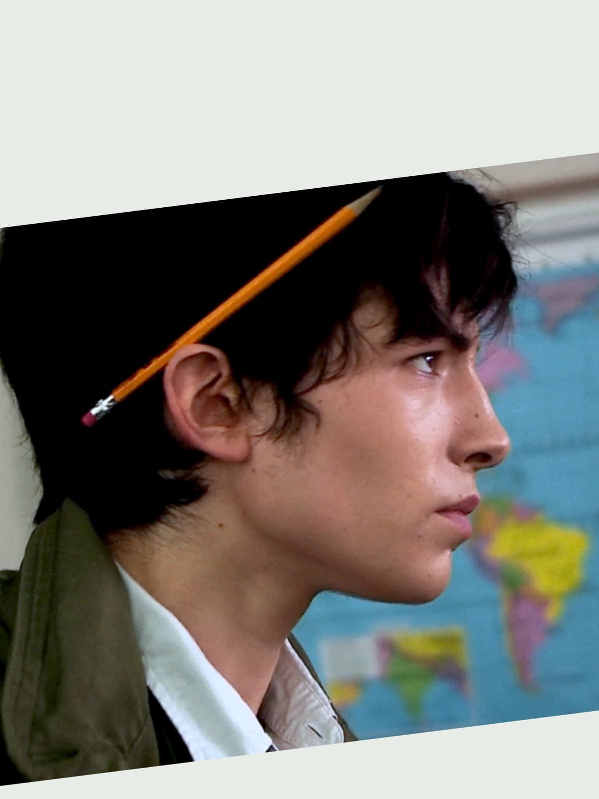 Ezra Miller side portrait