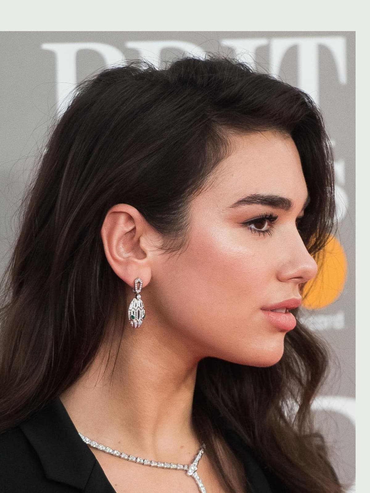 Dua Lipa side portrait