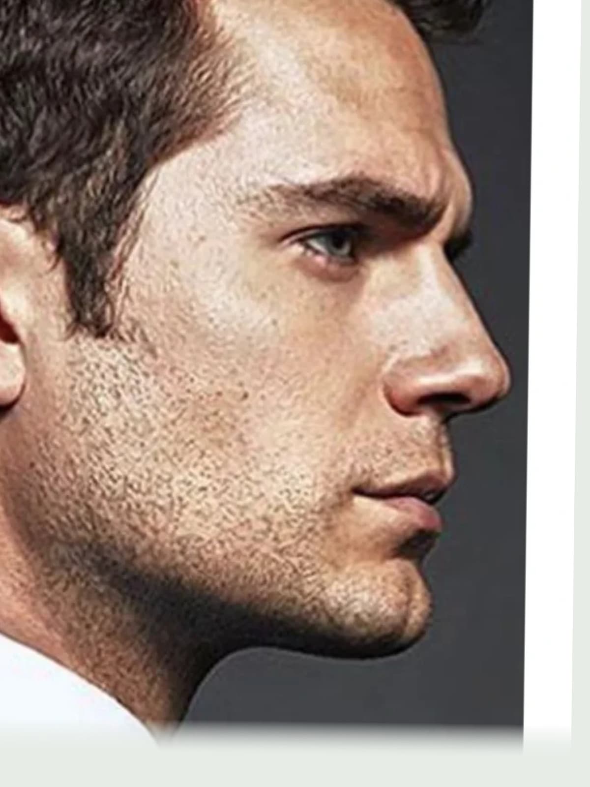 Henry Cavill side portrait