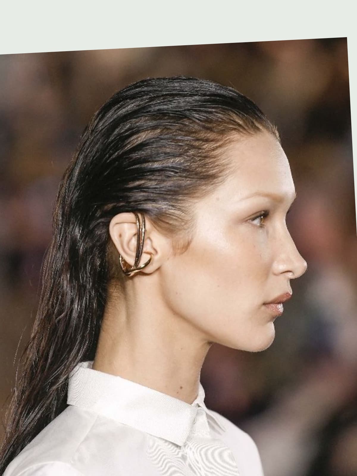 Bella Hadid side portrait