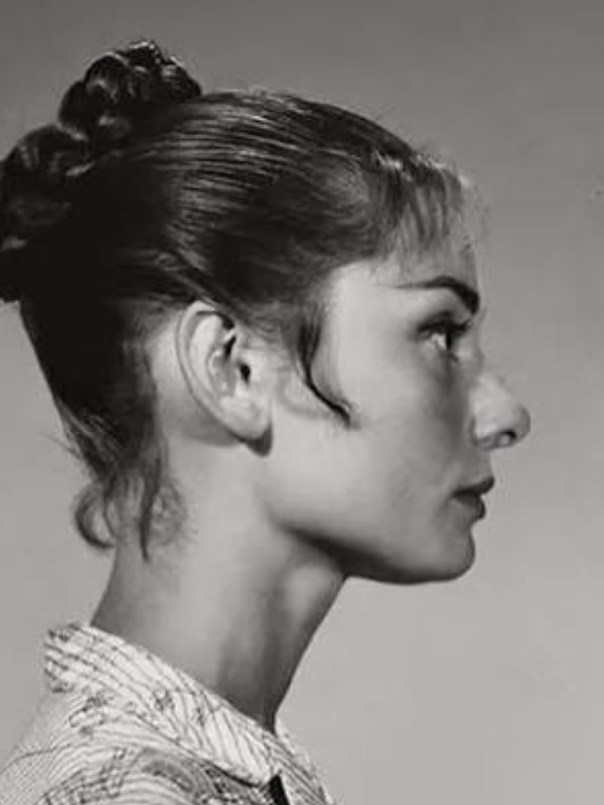 Audrey Hepburn side portrait