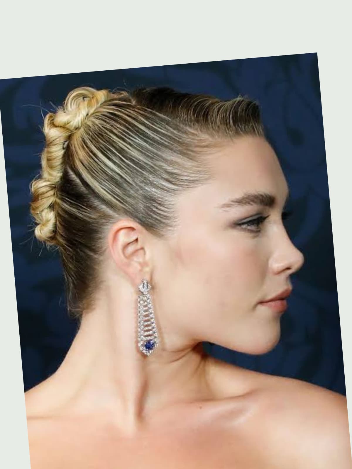 Florence Pugh side portrait