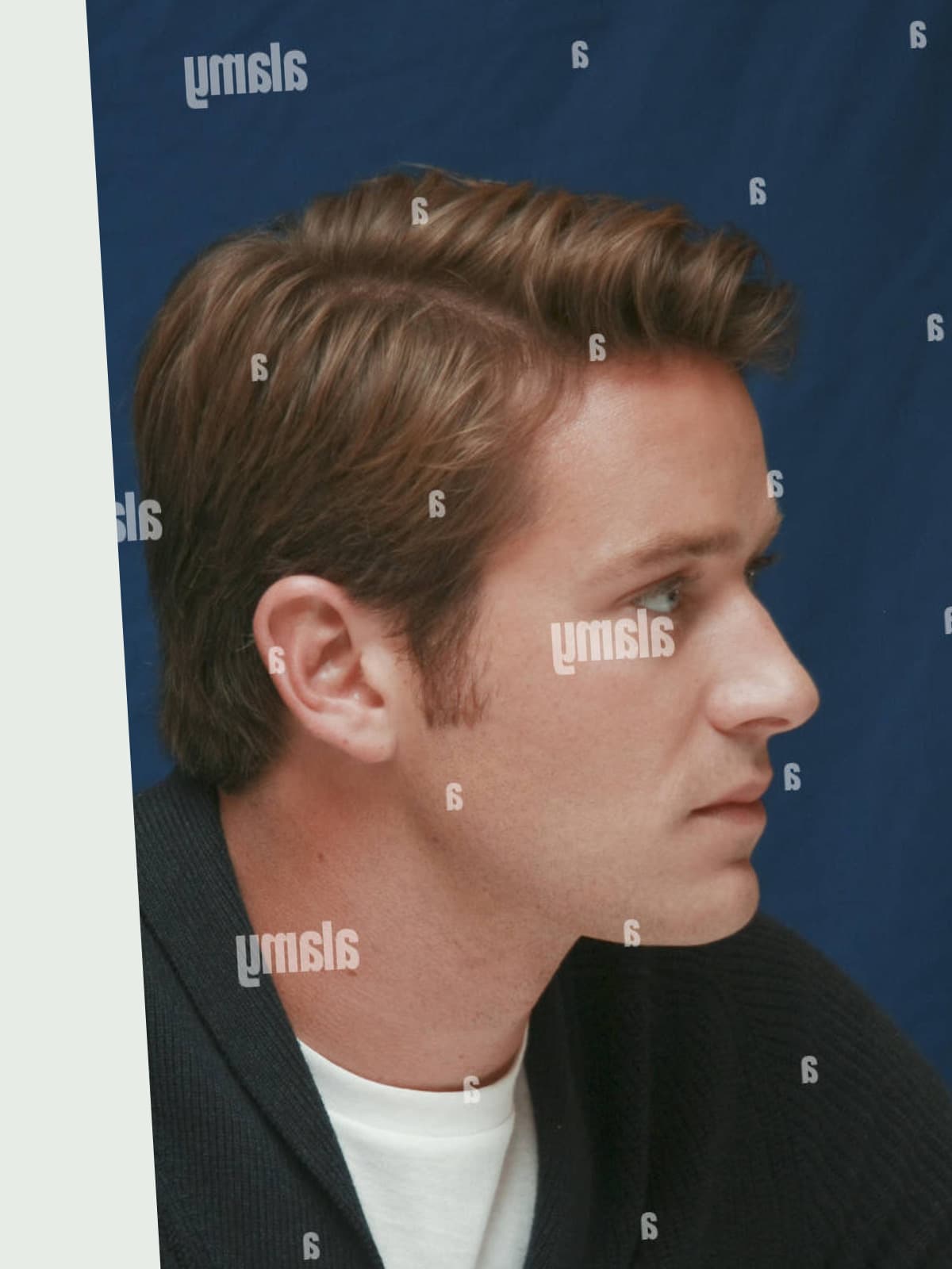 Armie Hammer side portrait