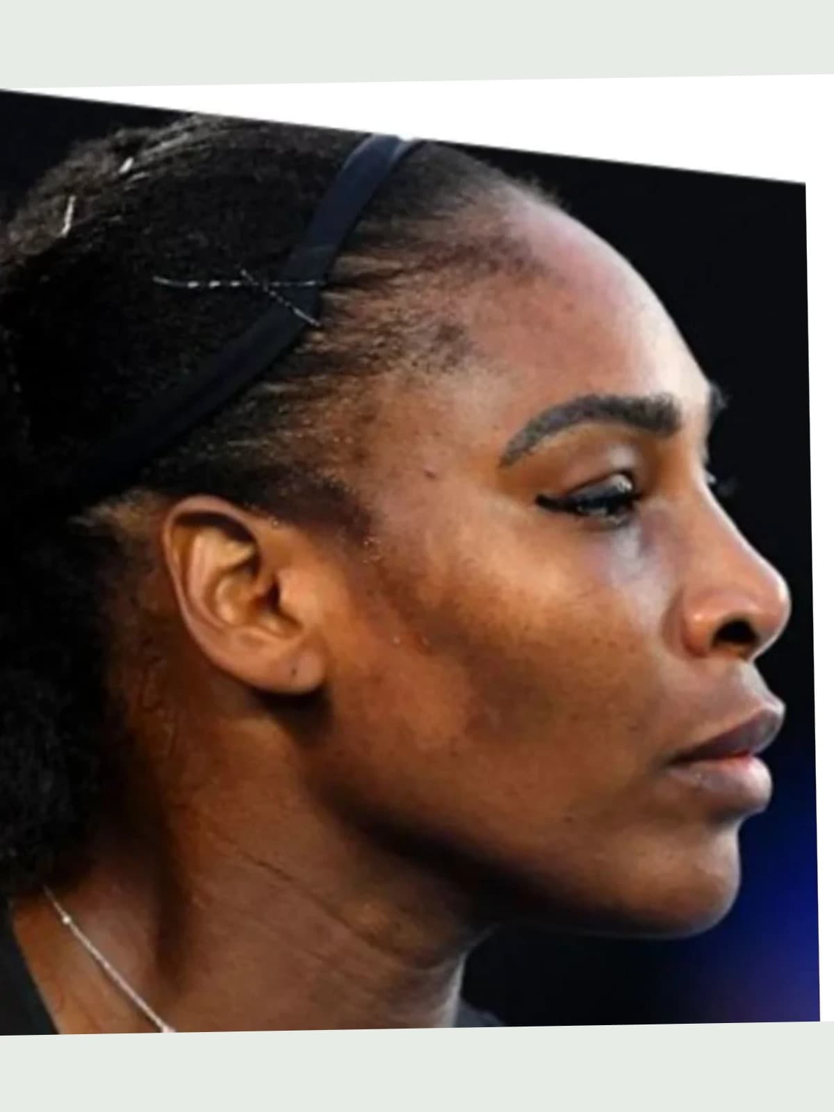Serena Williams side portrait