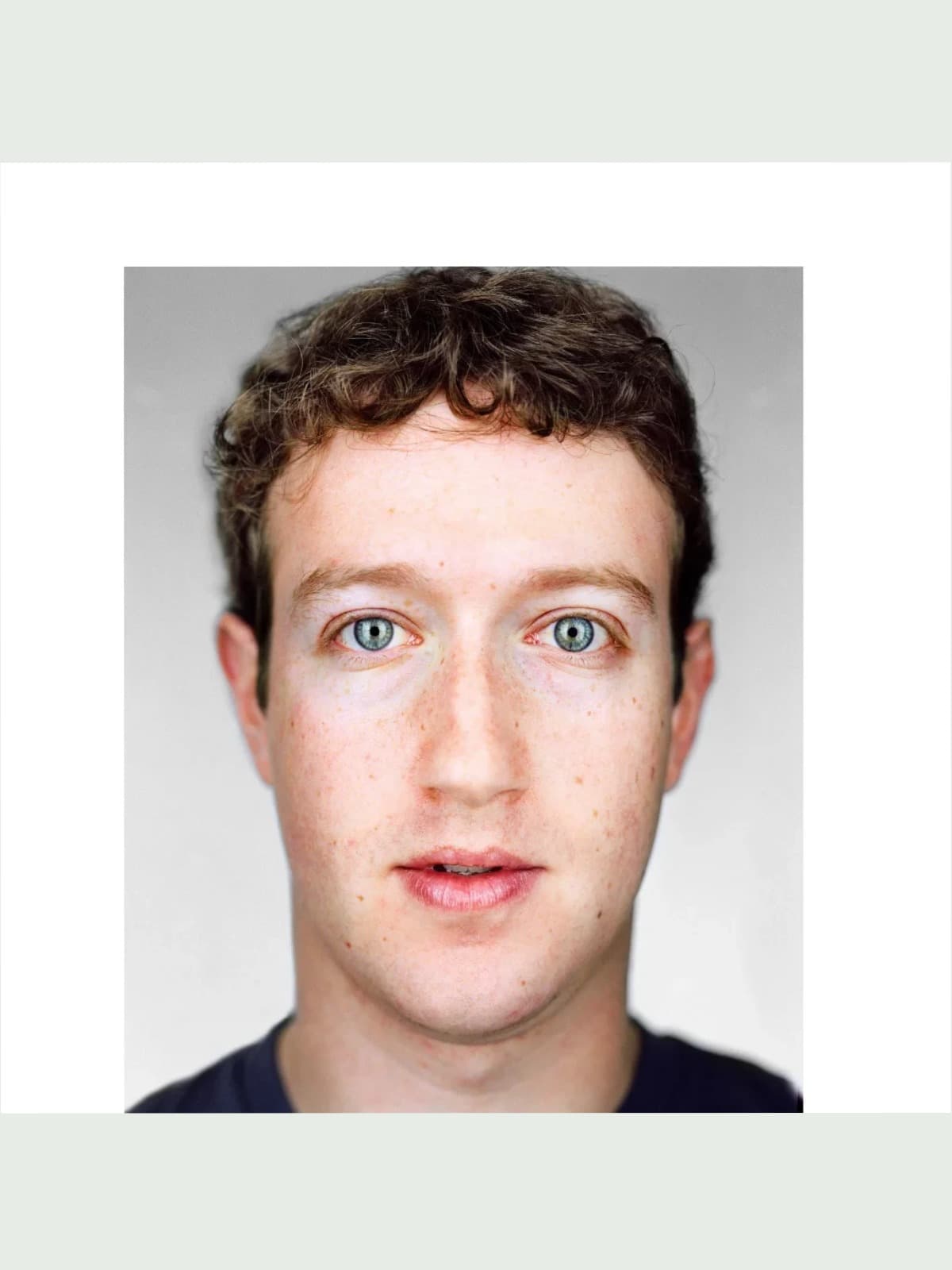 Mark Zuckerberg front portrait