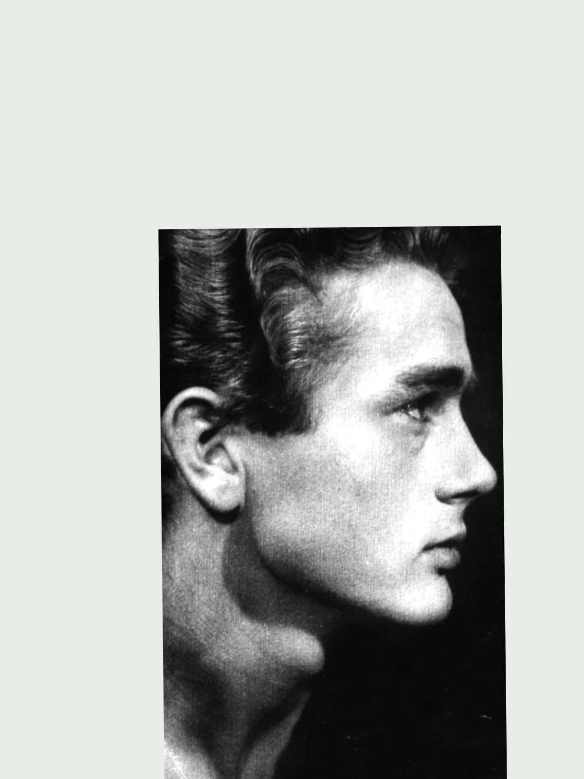 James Dean side portrait