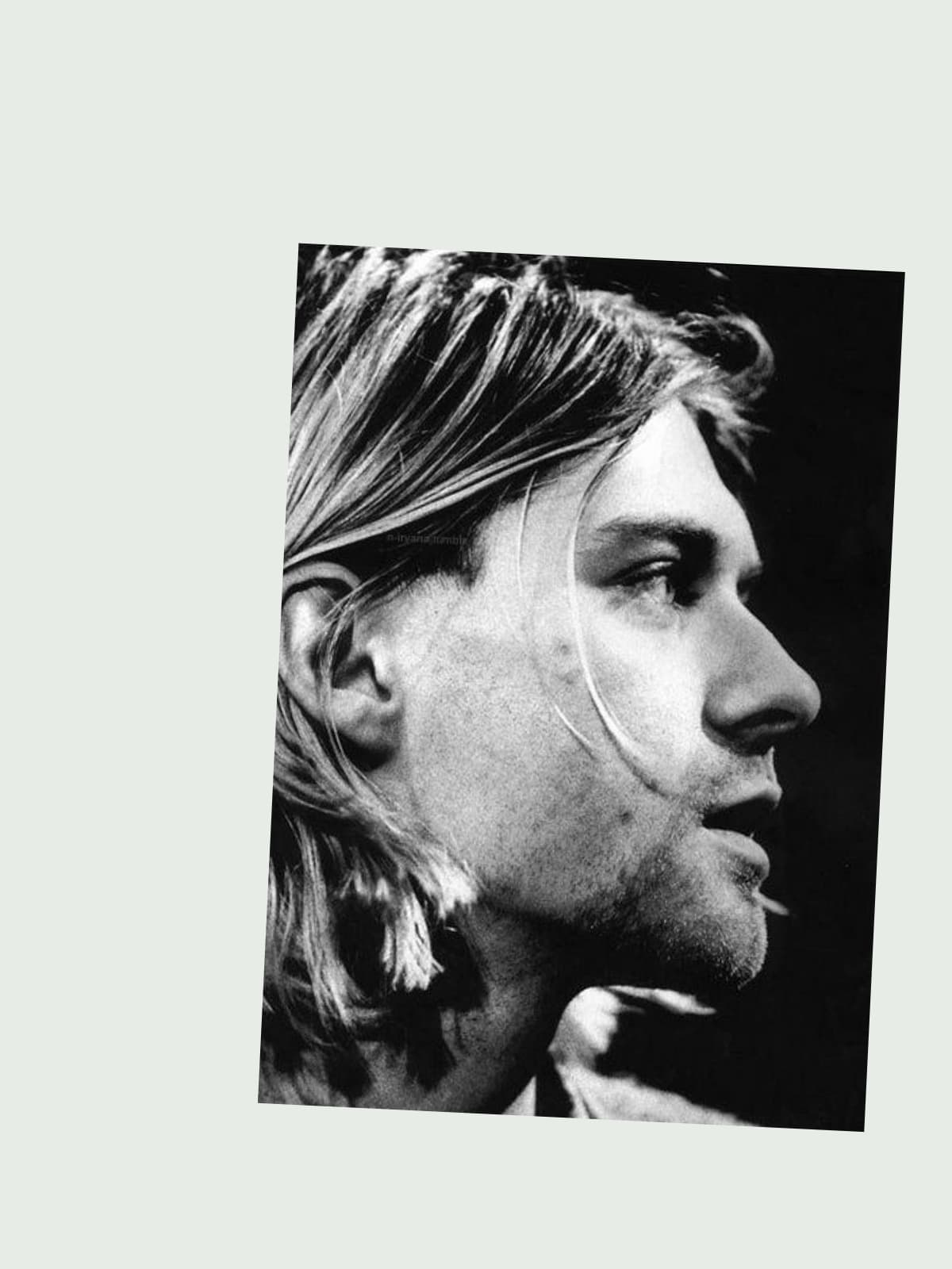 Kurt Cobain side portrait