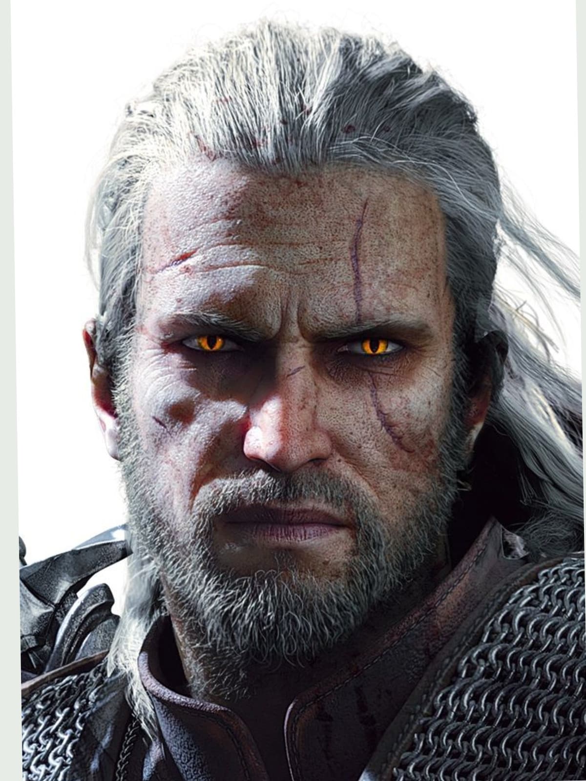 Geralt of Rivia (The Witcher) front portrait