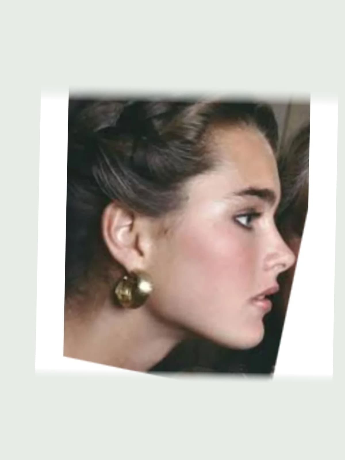 Brooke Shields side portrait
