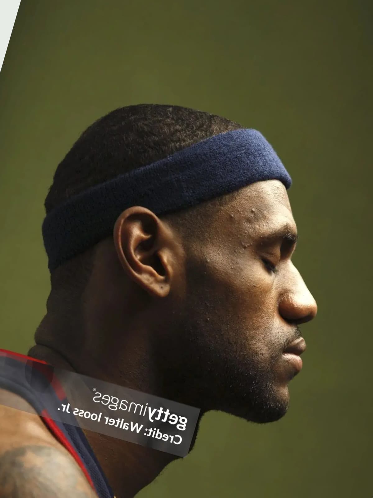 LeBron James side portrait