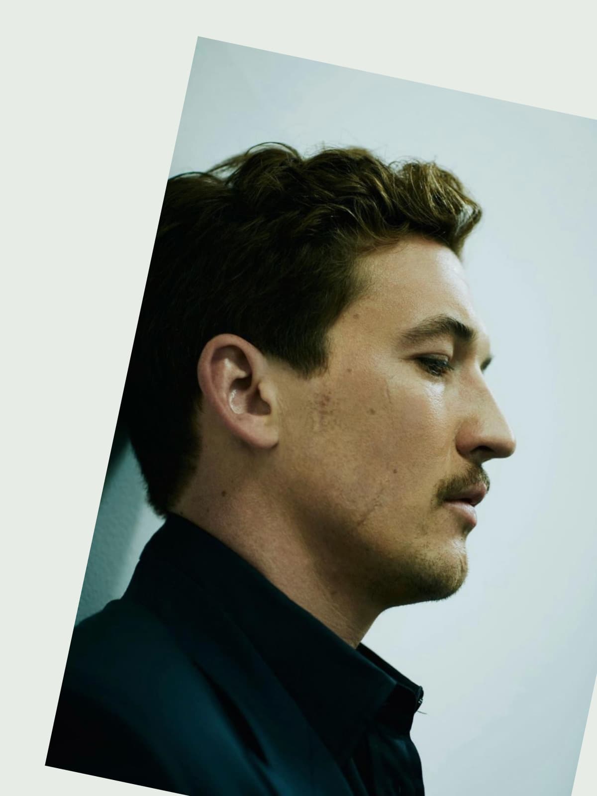 Miles Teller side portrait