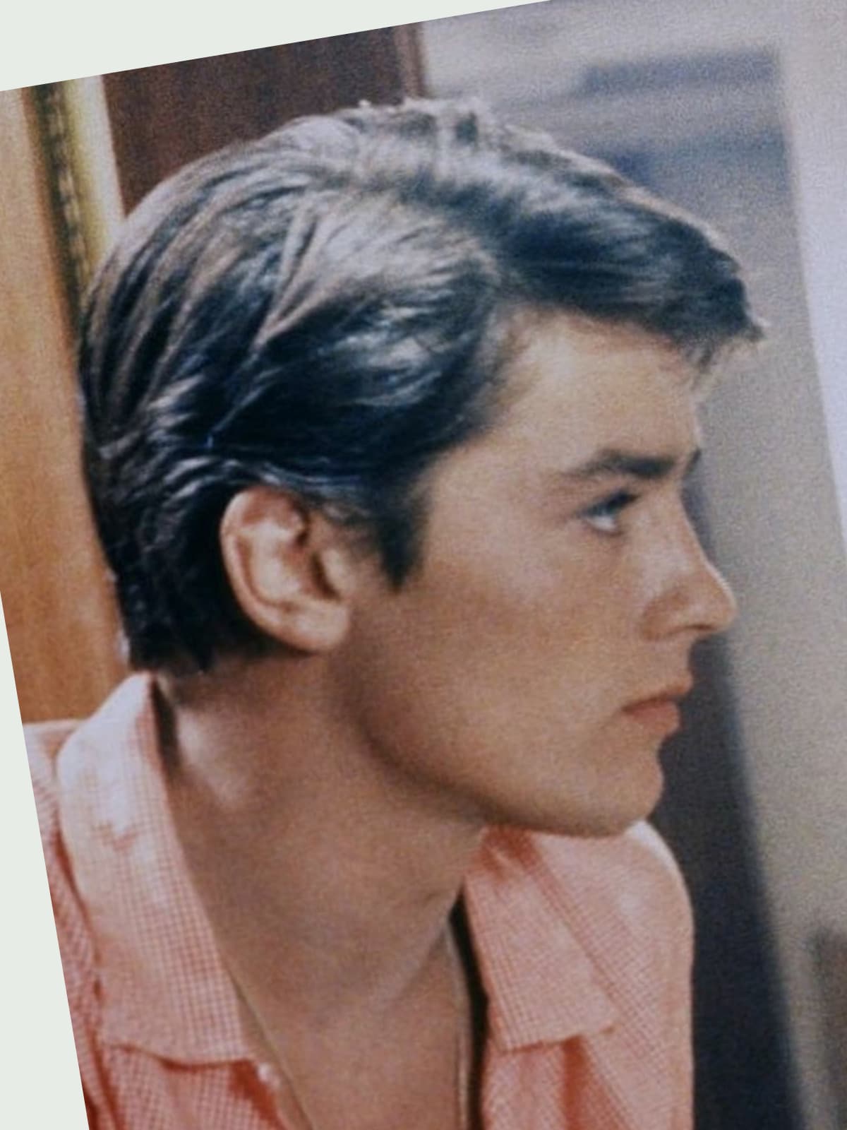 Alain Delon side portrait