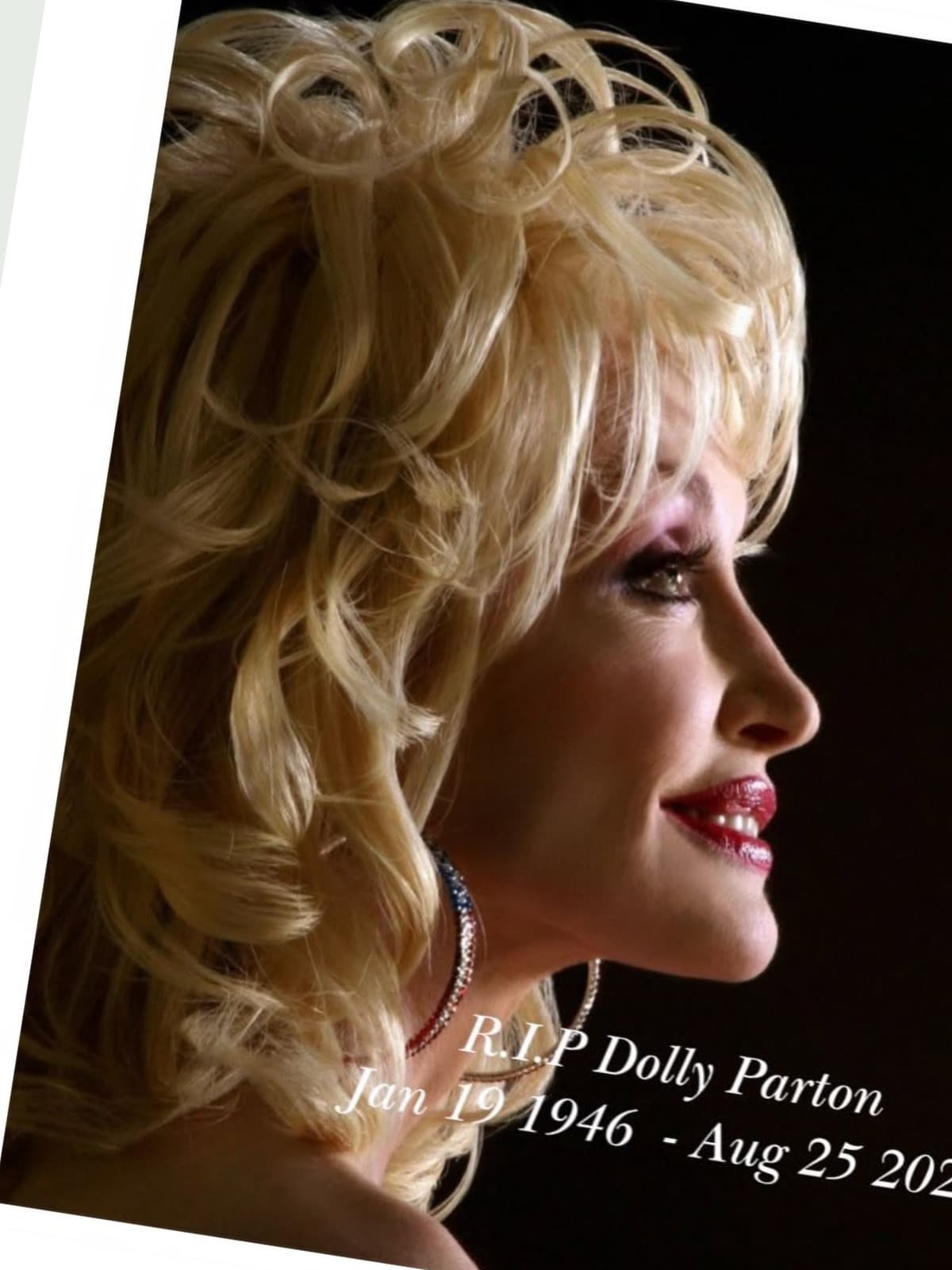Dolly Parton side portrait