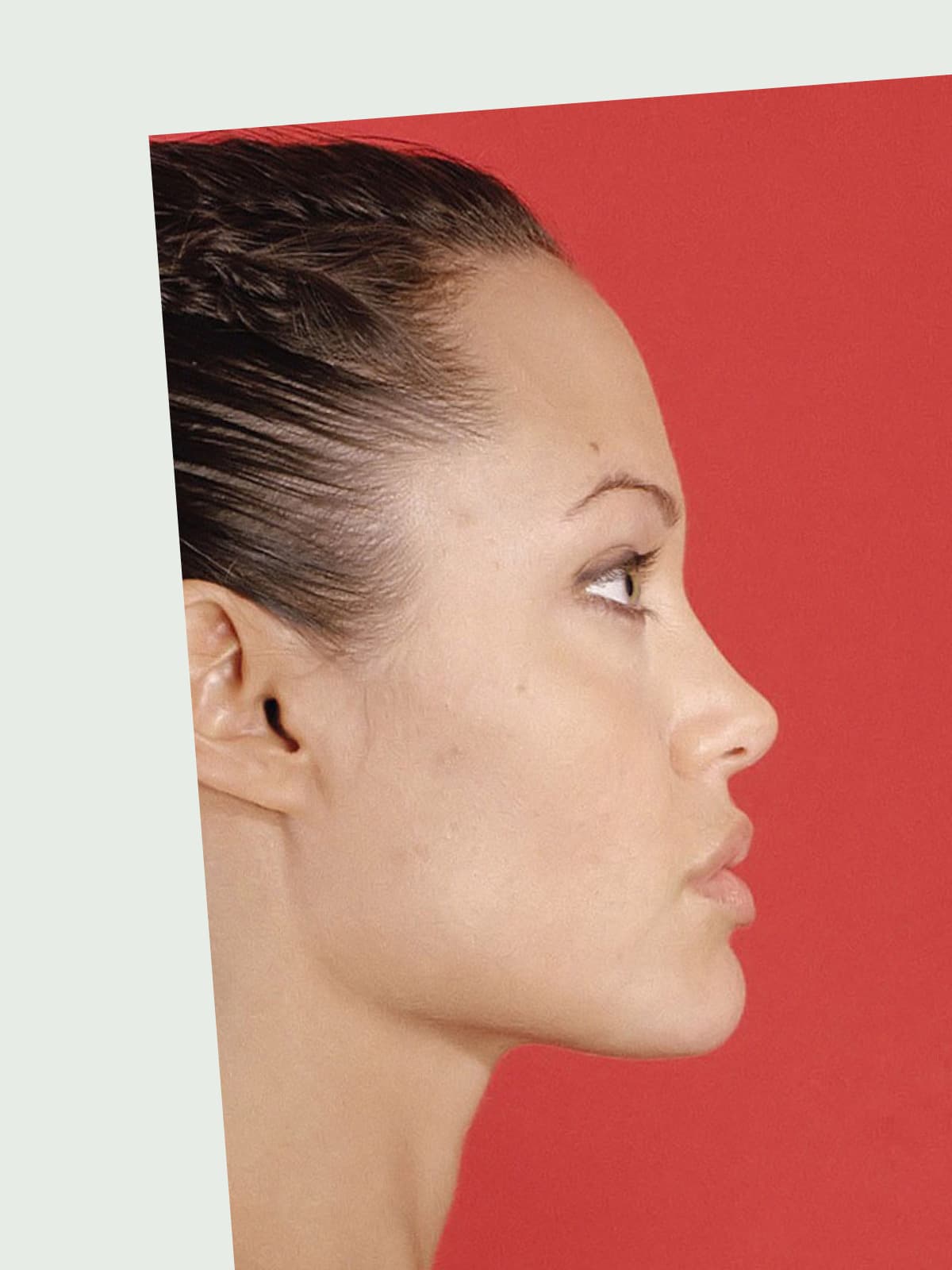 Angelina Jolie side portrait