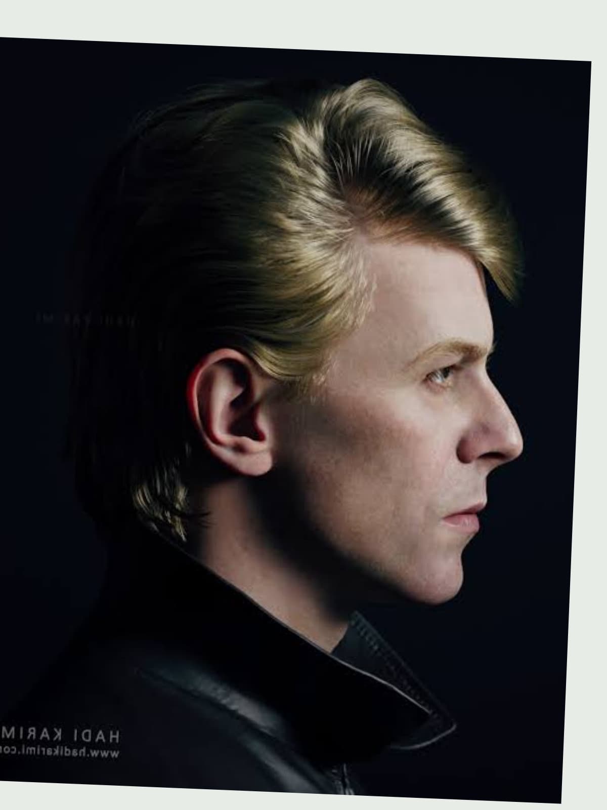 David Bowie side portrait